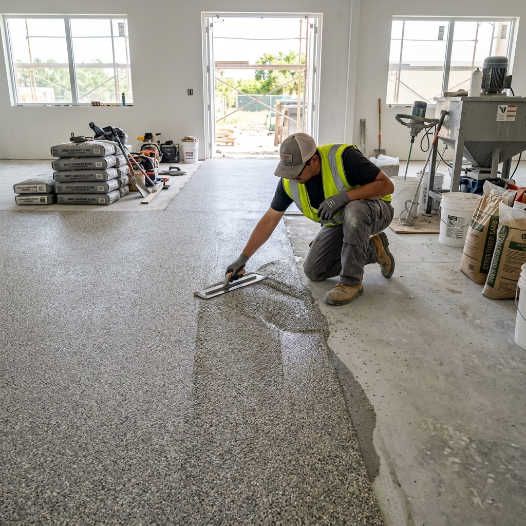Silica sand used in construction materials