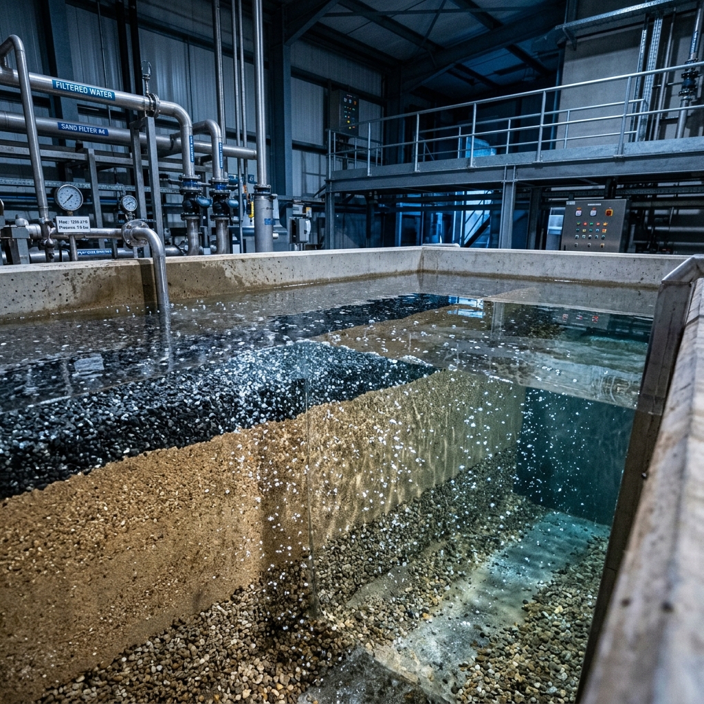 Clean water swimming pool filtration